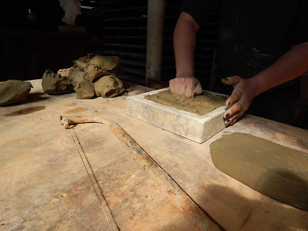 Herstellung von ornamentierten Platten