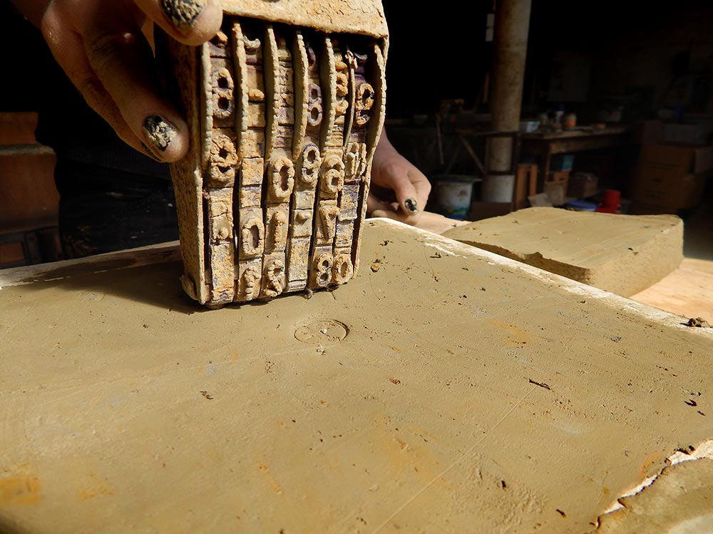 Herstellung von ornamentierten Platten