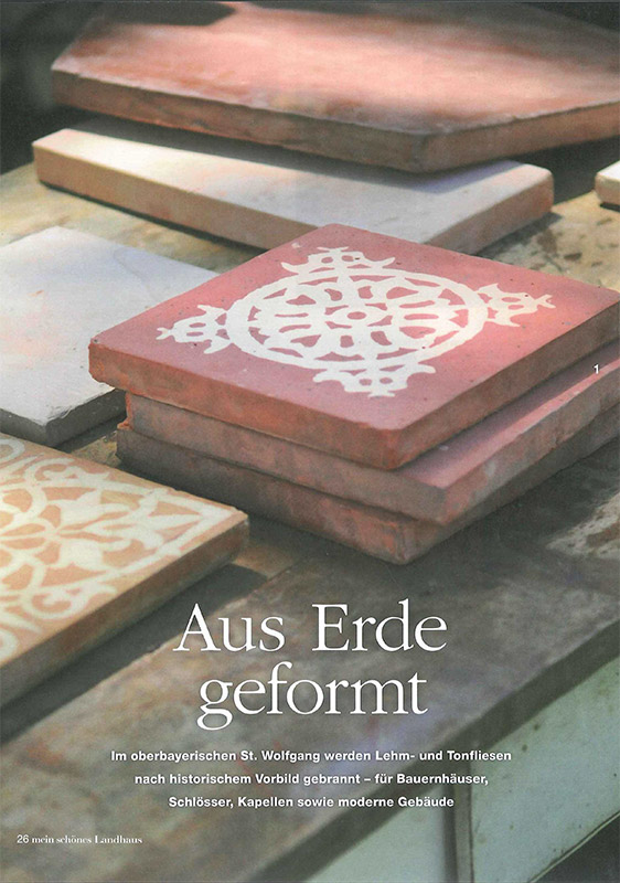 Mein schönes Landhaus: Aus Erde geformt